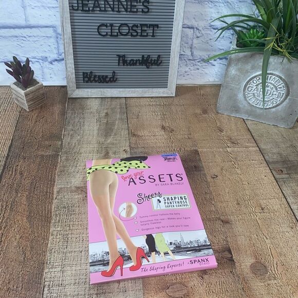 Love your assets by Sara Blakely sheer shaping panty hose super control spanx - Picture 5 of 6